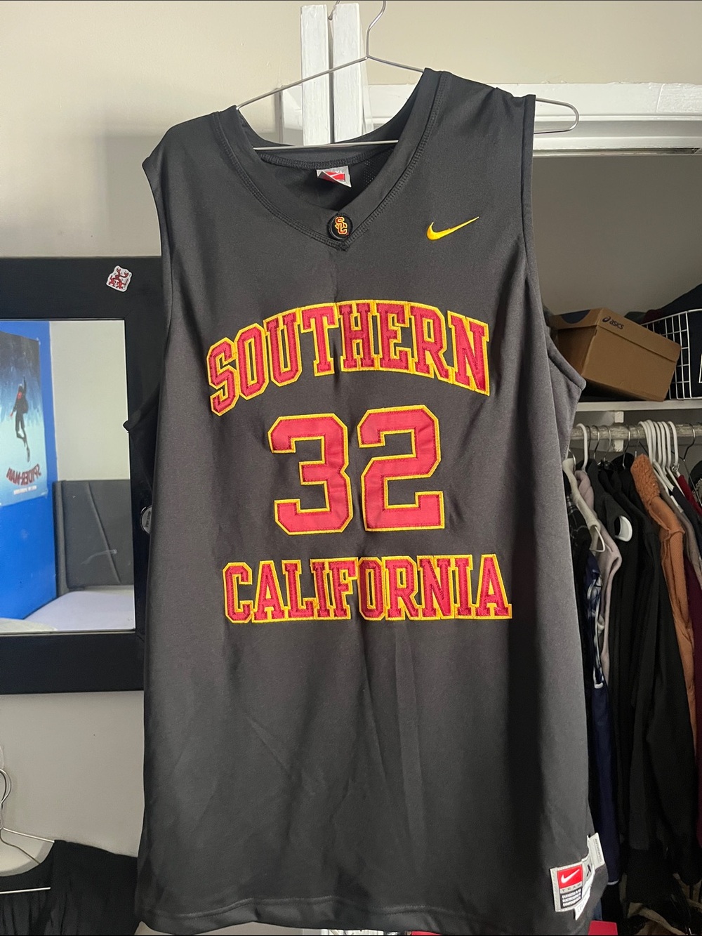 Nike Southern California Black & Cardinal Basketball Jersey - #32